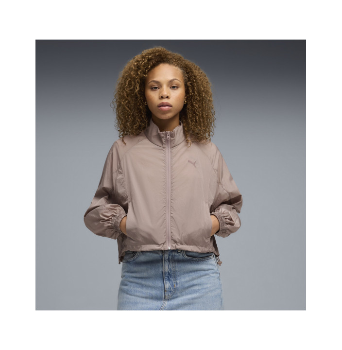 HER Relaxed Full-Zip Woven Jacket