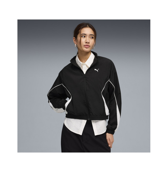PUMA SPORT Relaxed Woven Full-Zip Jacket