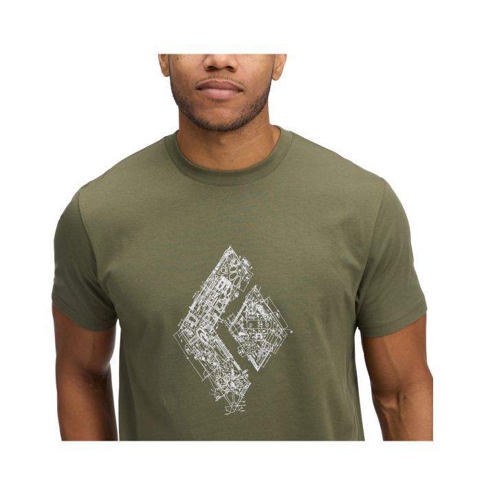 M ENGINEERED DIAMOND SS TEE