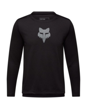 YTH RANGER LS JERSEY FOX HEAD [BLK]