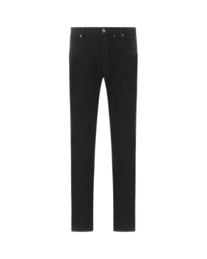 JEANS BLACK RIVET IN DENIM STRETCH ORGANICO