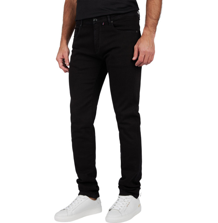 JEANS BLACK RIVET IN DENIM STRETCH ORGANICO