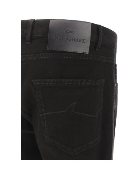 JEANS BLACK RIVET IN DENIM STRETCH ORGANICO