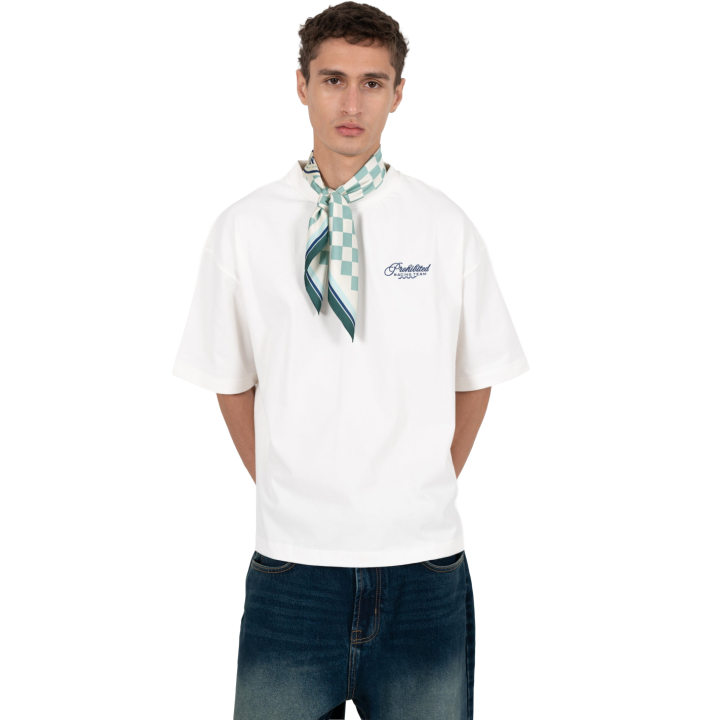 CYCLISTS TEE OFF-WHITE