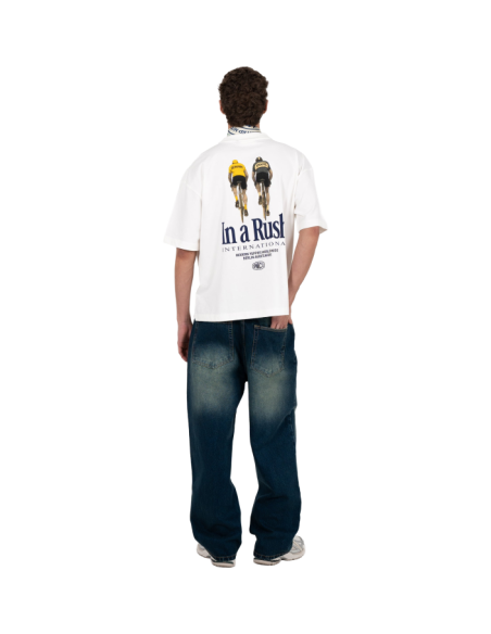 CYCLISTS TEE OFF-WHITE