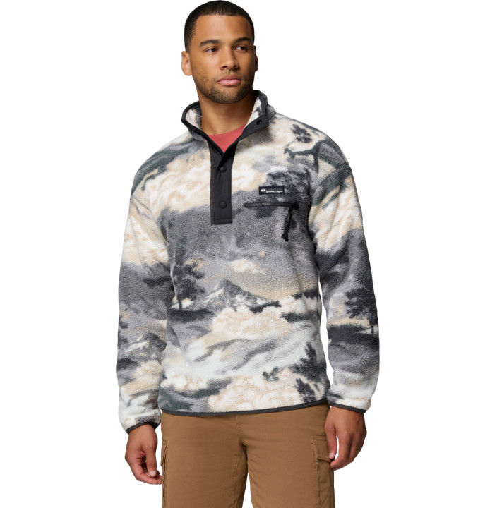 HELVETIA II PRINTED HALF SNAP FLEECE