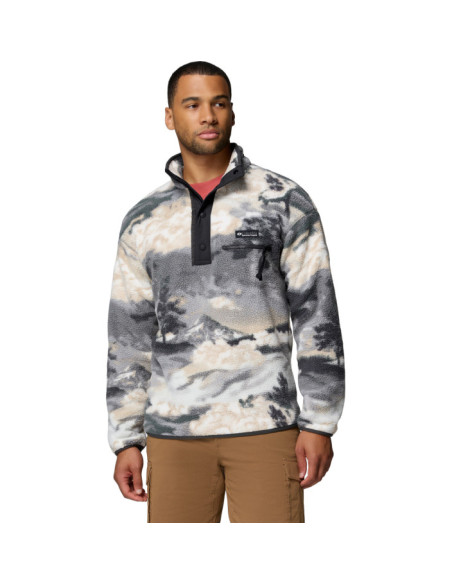 HELVETIA II PRINTED HALF SNAP FLEECE