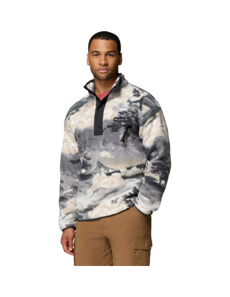 HELVETIA II PRINTED HALF SNAP FLEECE