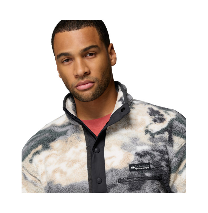 HELVETIA II PRINTED HALF SNAP FLEECE