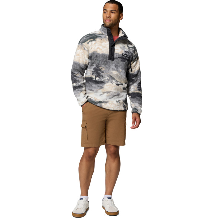 HELVETIA II PRINTED HALF SNAP FLEECE