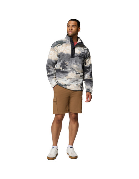 HELVETIA II PRINTED HALF SNAP FLEECE