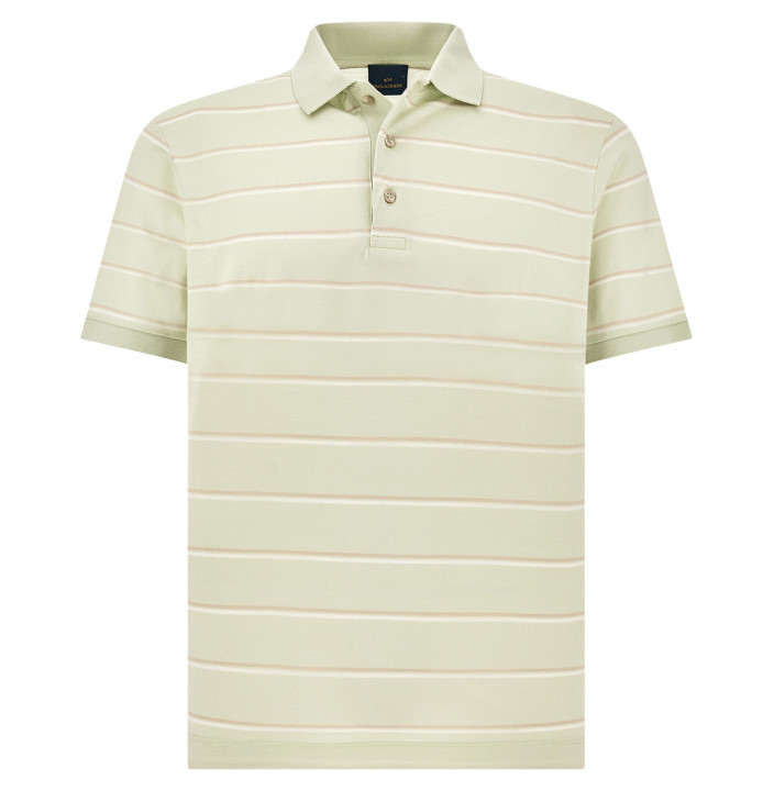 DOUBLE MERCERISED COTTON JERSEY POLO SHIRT