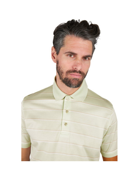DOUBLE MERCERISED COTTON JERSEY POLO SHIRT