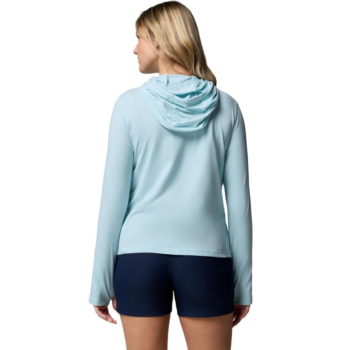 COLUMBIA WOMEN'S SUN TREK LONG SLEEVE HOODIE