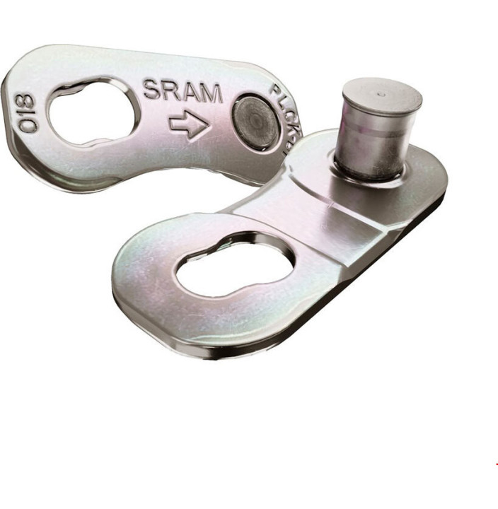CONECTOR CADENA SRAM POWERLOCK 12V PLATA  4 UNID. 