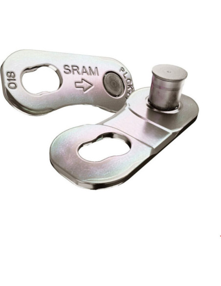 CONECTOR CADENA SRAM POWERLOCK 12V PLATA  4 UNID. 