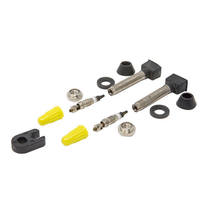 2 REMOVABLE TUBELESS PRESTA VALVES