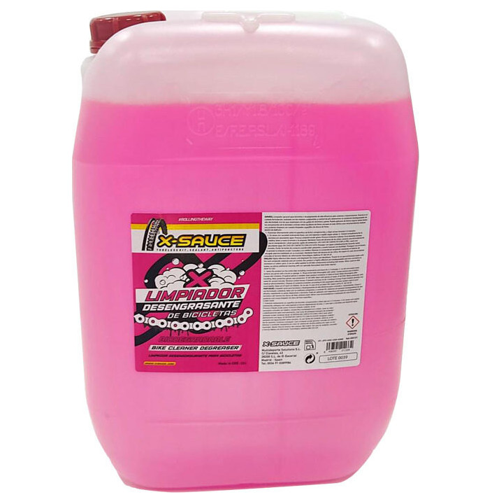 X-SAUCE BIDON 25 LITROS LIMPIADOR DESENGRASANTE DE BICICLETA