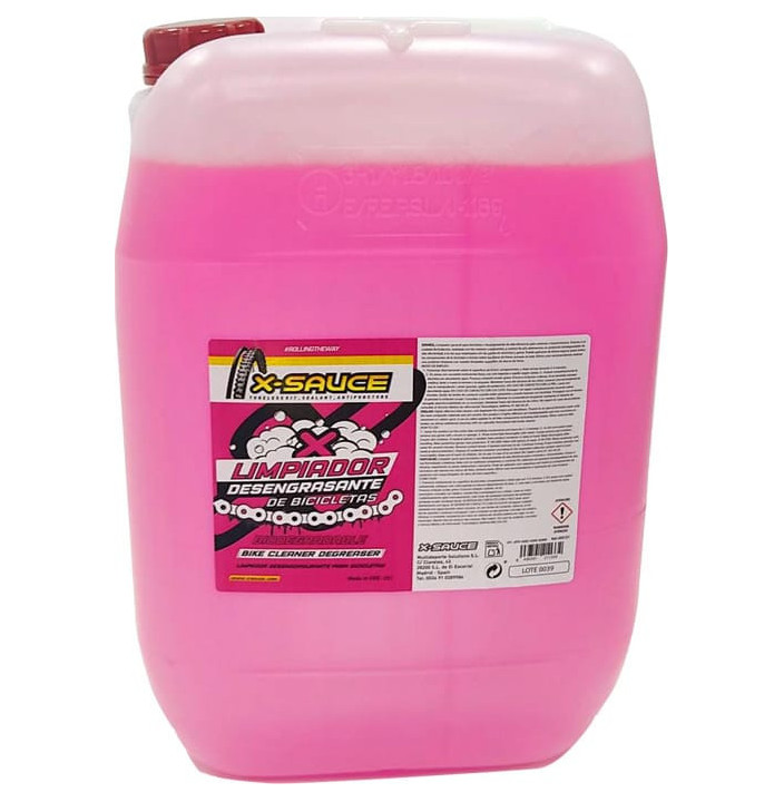 X-SAUCE BIDON 25 LITROS LIMPIADOR DESENGRASANTE DE BICICLETA