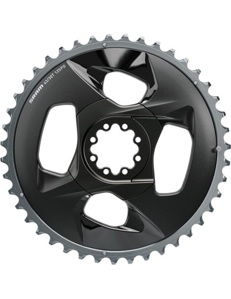 SRM PLATO ROAD FORCE WIDE  AXS  2X12 43T 94 BCD POLAR GREY W