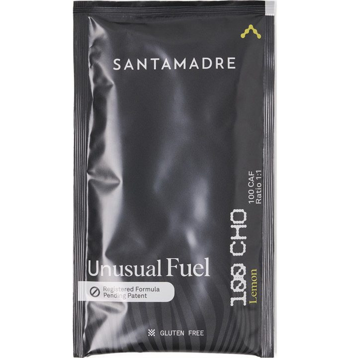 UNUSUAL FUEL 100CHO 100 CAF SINGLE DOSE LEMON 10 X 106G