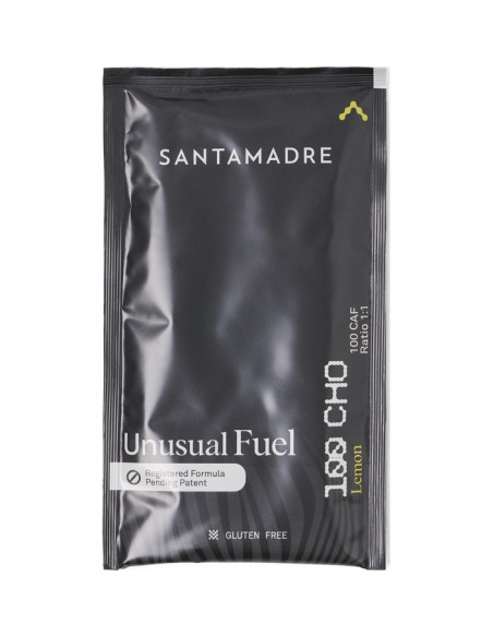 UNUSUAL FUEL 100CHO 100 CAF SINGLE DOSE LEMON 10 X 106G