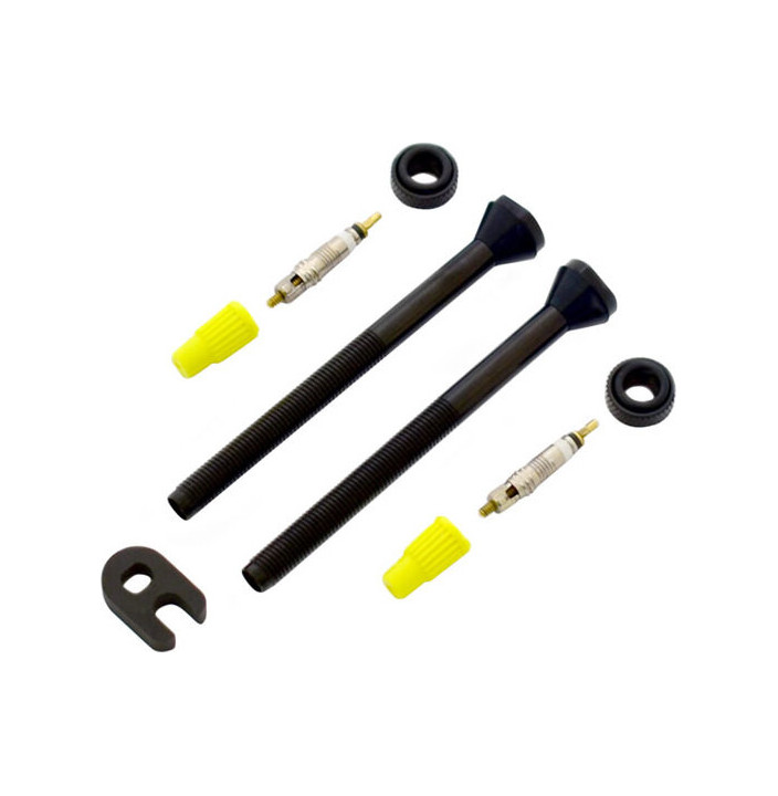 2 PRESTA ALUMINUM VALVES 80MM TUBELESS