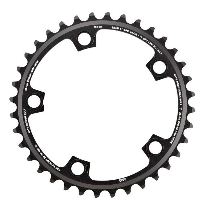 SRM PLATO ROAD RED22 36D 11V 110 BCD BLACK