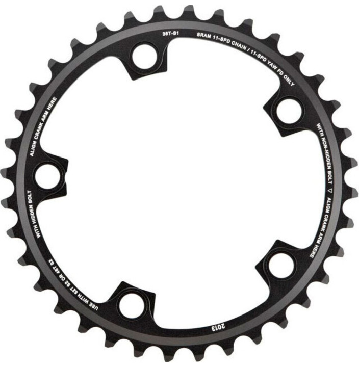 SRM PLATO ROAD RED22 36D 11V 110 BCD BLACK