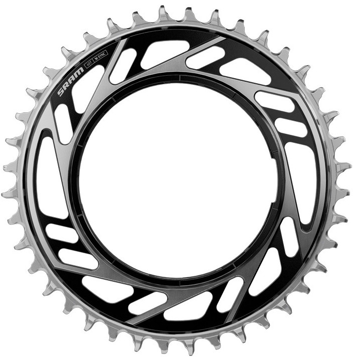 RED / FORCE E1 44D CHAINRING POWERMETER BLACK/SILVER THREAD (INCLUDES THREAD PIN FOR CHAINRING)