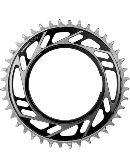 RED / FORCE E1 44D CHAINRING POWERMETER BLACK/SILVER THREAD (INCLUDES THREAD PIN FOR CHAINRING)