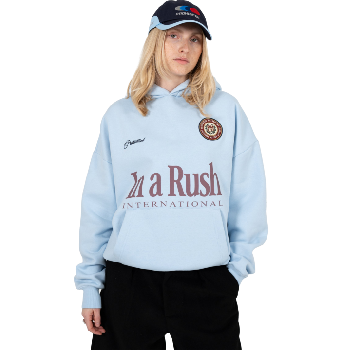 INTERNATIONAL HOODIE LIGHT BLUE