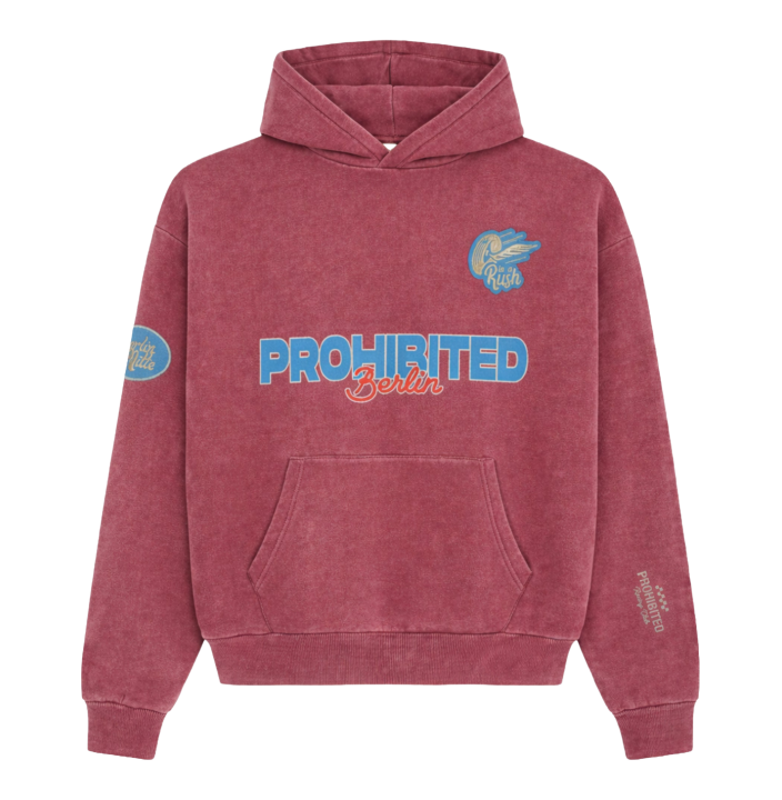 RACE PATCH HOODIE SLATE BLUE (SW)