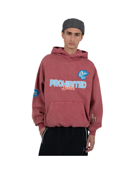 RACE PATCH HOODIE SLATE BLUE (SW)