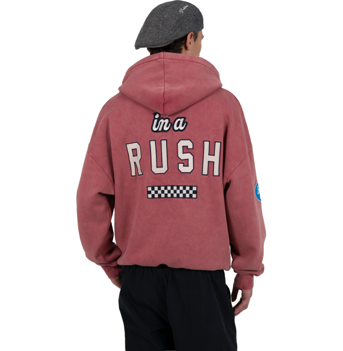 RACE PATCH HOODIE SLATE BLUE (SW)