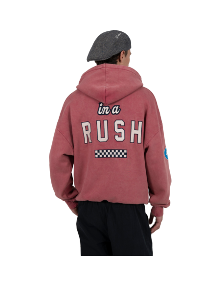 RACE PATCH HOODIE SLATE BLUE (SW)