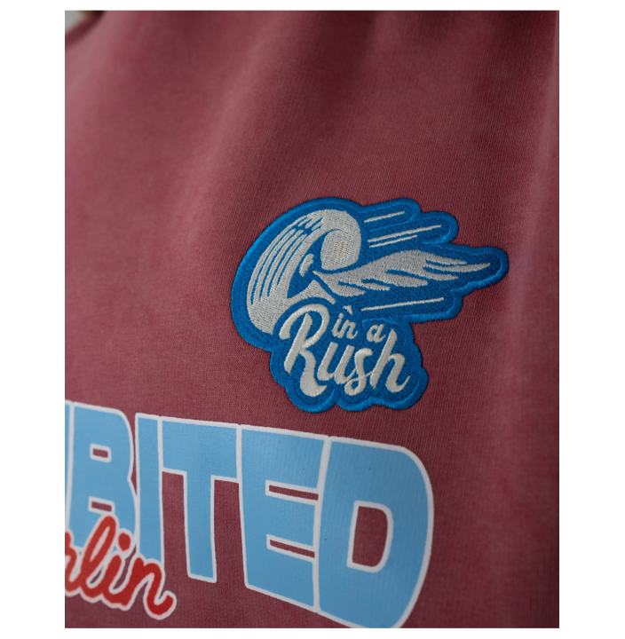 RACE PATCH HOODIE SLATE BLUE (SW)