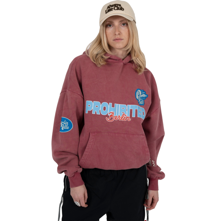 RACE PATCH HOODIE SLATE BLUE (SW)