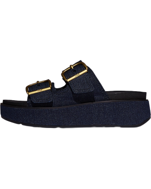 GEN-FF MAX BUCKLE TWO-BAR DENIM SLIDES