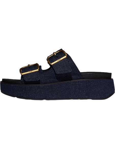GEN-FF MAX BUCKLE TWO-BAR DENIM SLIDES