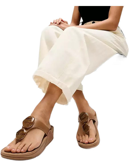 LULU MARBLED-STONE TOE-POST SANDALS