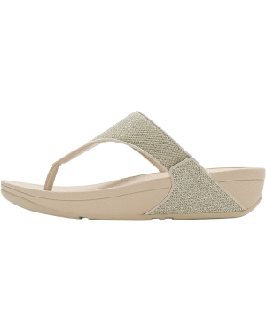 LULU SHIMMERGLITZ TOE-POST SANDALS - PLATFORM SANDALS