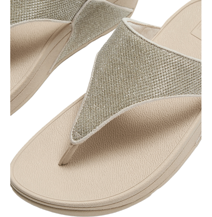 LULU SHIMMERGLITZ TOE-POST SANDALS - PLATFORM SANDALS