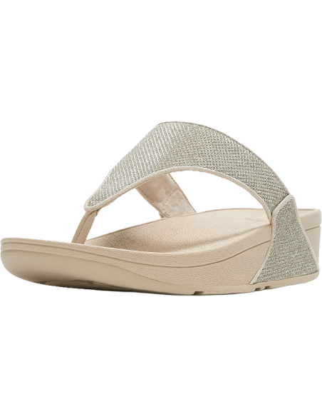 LULU SHIMMERGLITZ TOE-POST SANDALS - PLATFORM SANDALS