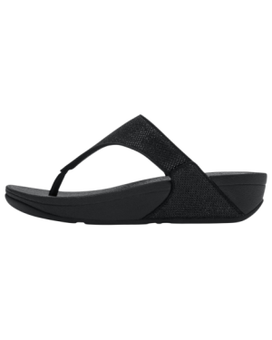 LULU SHIMMERGLITZ TOE-POST SANDALS