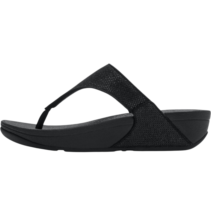 LULU SHIMMERGLITZ TOE-POST SANDALS