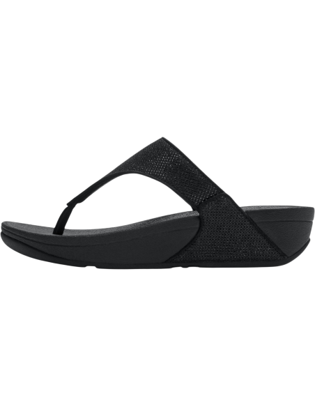 LULU SHIMMERGLITZ TOE-POST SANDALS