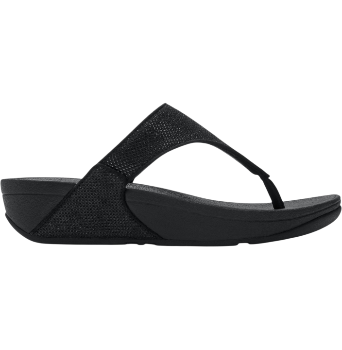 LULU SHIMMERGLITZ TOE-POST SANDALS