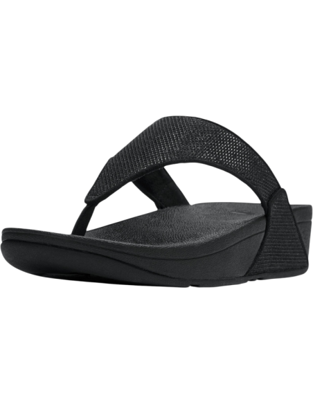 LULU SHIMMERGLITZ TOE-POST SANDALS