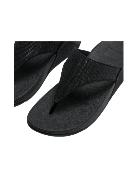 LULU SHIMMERGLITZ TOE-POST SANDALS